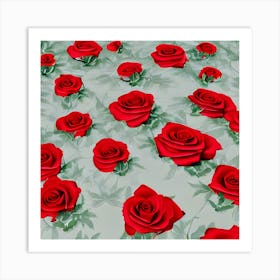 Red Roses 1 Art Print