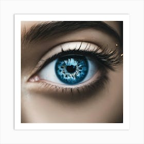 Blue Eye 12 Art Print