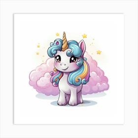 Cute Unicorn 226 Art Print