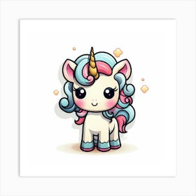 Cute Unicorn 453 Art Print