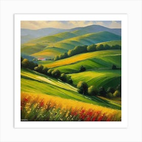 Tuscan Landscape 2 Art Print