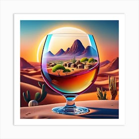 Desert Landscape Art Print