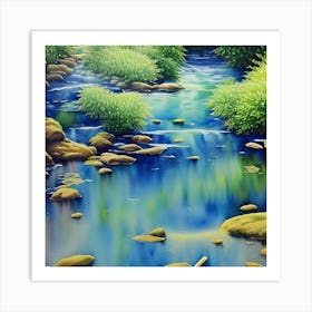 Stream Art Print