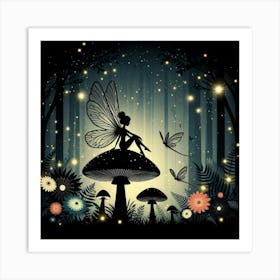 Fairy In The Forest Art Print