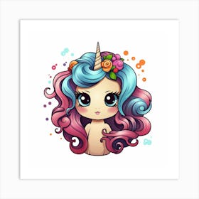 Unicorn Girl 4 Art Print