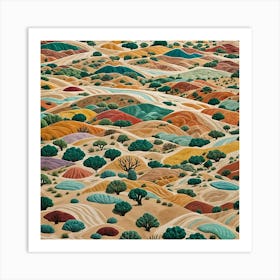 Desert Landscape 1 Art Print