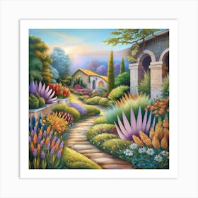 Garden Path 2 Art Print