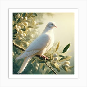 White Pigeon Art Print