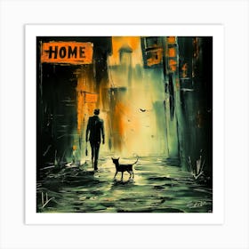 Cat-Human Encounters Of The Third Kind Art Print