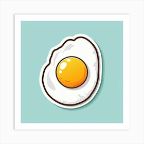 Egg Sticker Art Print