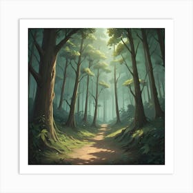 Forest Path 1 Art Print