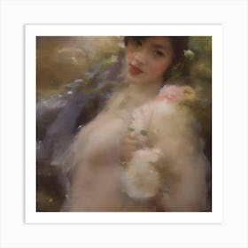 Asian Nude Painting Art Print