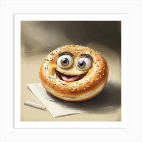 Bagel 9 Art Print