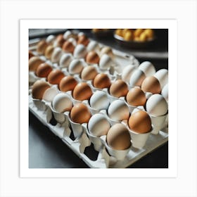 Eggs In A Carton 3 Art Print