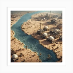 City In The Desert 3 Art Print