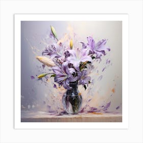 Delicate Dance of Lilac Dreams Art Print