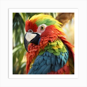 Colorful Parrot Art Print