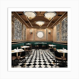 Restaurant In Paris Art Print