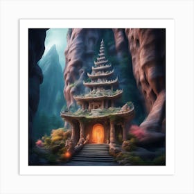 Mountain Temple 4 Art Print