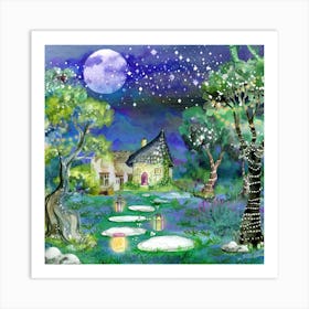 Fairy Tale Watercolor Art Print