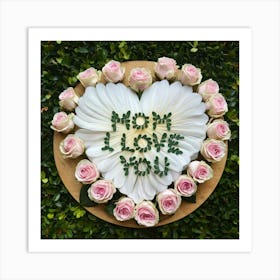 Mom I Love You Art Print