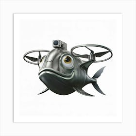 Fish Drone Art Print