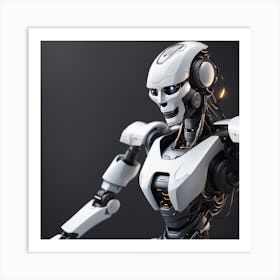 Futuristic Robot Art Print