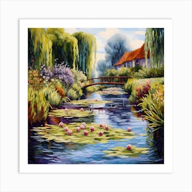 Canvas Serenade: Monet's Garden Bliss Art Print