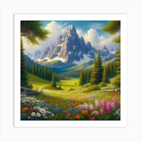 Mountain Landscape 10 Art Print