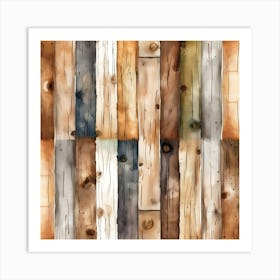 Wood Planks 1 Art Print