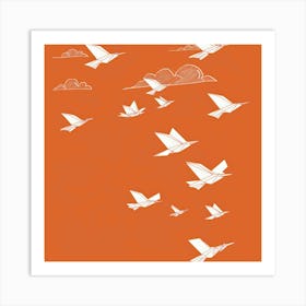 Birds In Flight 8 Art Print