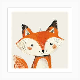 Charming Illustration Fox 2 Art Print