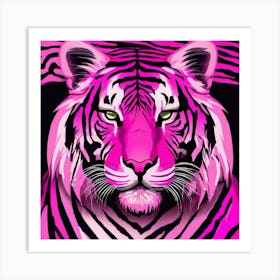 Pinktiger 3 Art Print