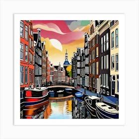 Amsterdam Canal 24 Art Print