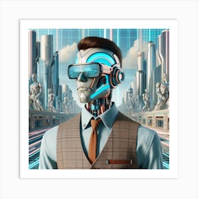 Futuristic Man 11 Art Print