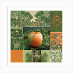 Collage Of Nature Art Print