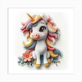 Unicorn 494 Art Print