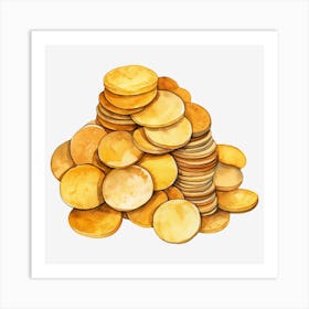 Pile Of Gold Coins 1 Art Print