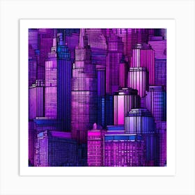 New York City Skyline 11 Art Print