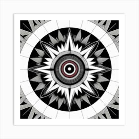 Shamanic Compass Art Print