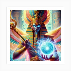 Ancient Egyptian God Ptah 1 Art Print