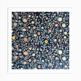 Floral Rug Art Art Print