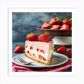 Strawberry Cheesecake (1) Art Print