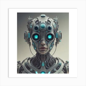 Futuristic Woman Art Print