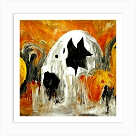 Halloween Pumpkins 3 Art Print