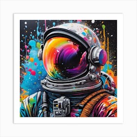 Astronaut In Space 1 Art Print