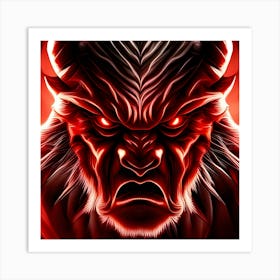 Demon Face Art Print