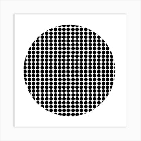 Black Dots Art Print