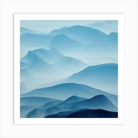 Abstract Mountains - Mountain Stock Videos & Royalty-Free Footage Art Print