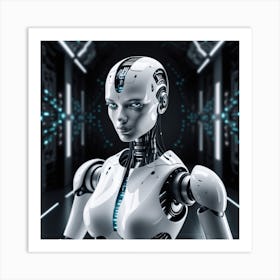 Robot Woman 41 Art Print